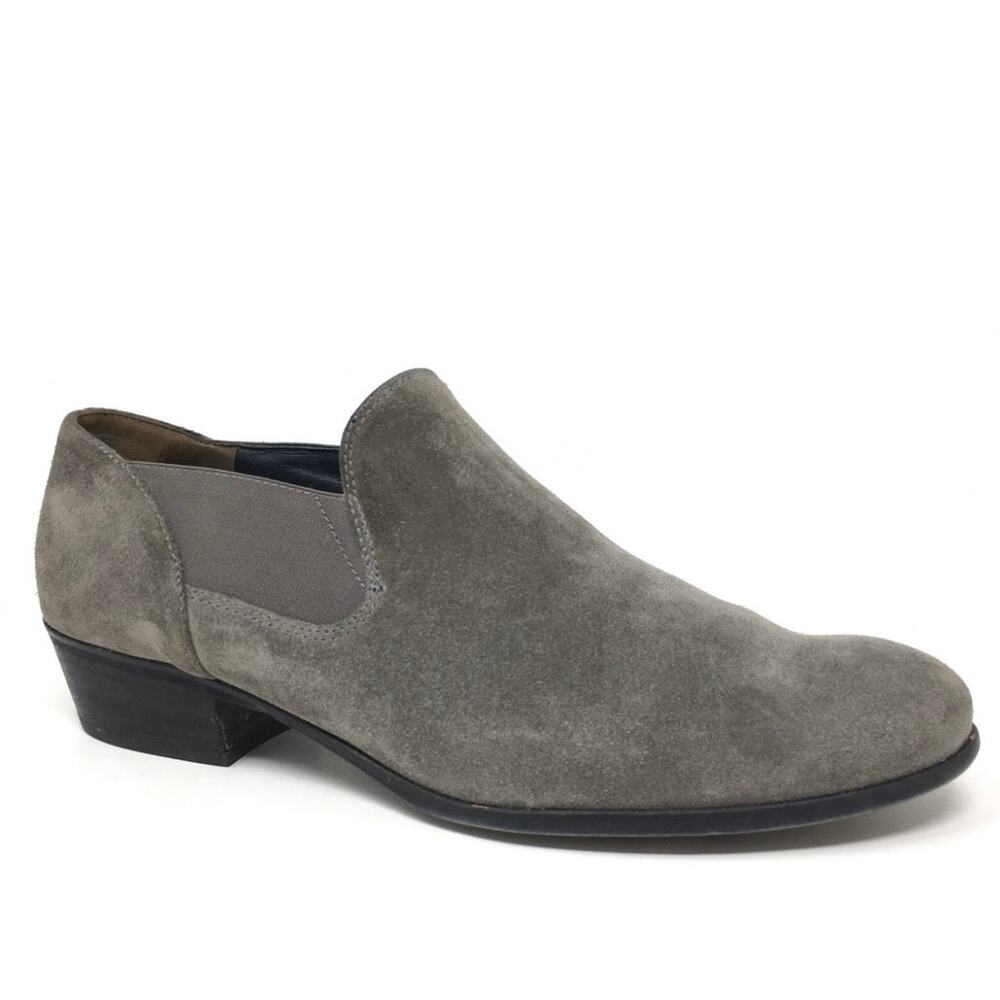 Paul Green Women's 5.5 'Faith' Ankle Bootie Gray Suede Low Slip On Loafer